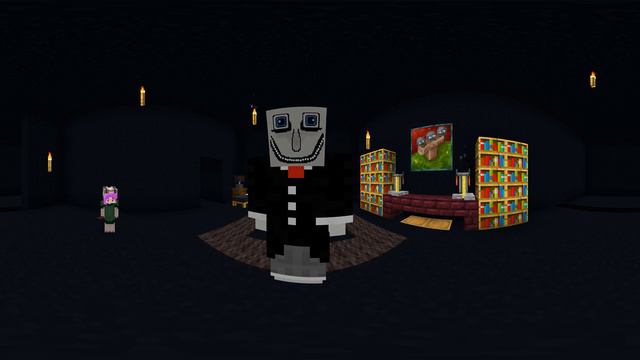MAN In The WINDOW Vision in Minecraft 360 VR! смотреть онлайн