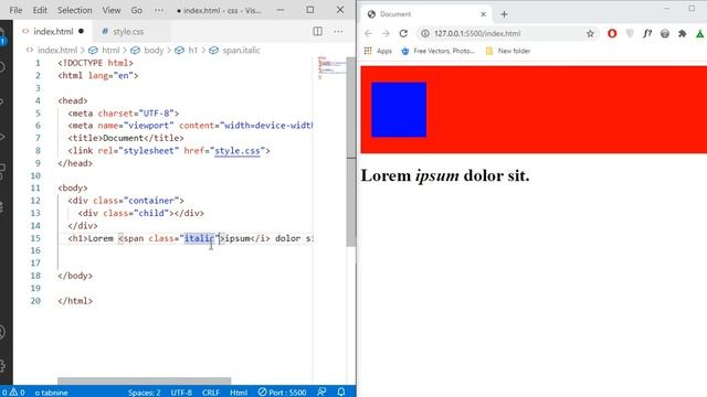 CSS 16-dars. Spanga stil berish смотреть онлайн