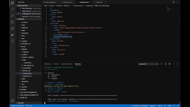 Testing Ansible Playbooks with Docker using Molecule смотреть онлайн