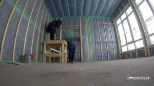 Продолжаем монтаж обрешётки на дистанционные саморезы.