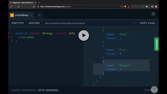 05 Dynamic Values in Queries Mutations with GraphQL Variables смотреть онлайн