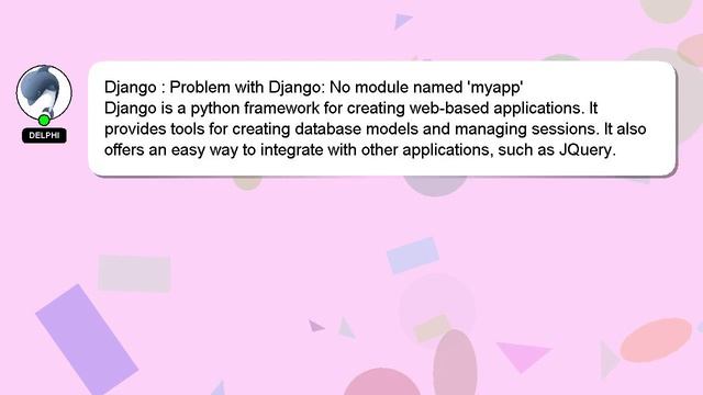 Django : Problem with Django: No module named 'myapp' смотреть онлайн