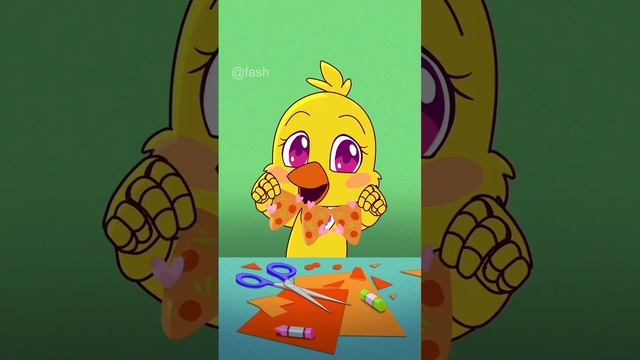 аниматроники делают гирлянды из бумаги !!! шортс, внимание в конце будет крипово!!! смотреть онлайн