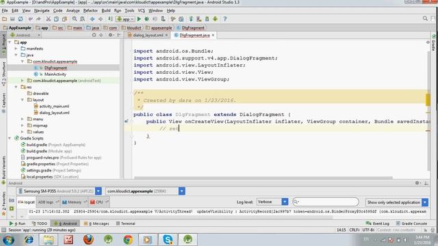 Message Dialog Using DialogFragment смотреть онлайн