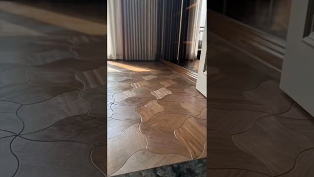 Walnut Parquet Flooring Showcase #walnut #parquetfloor#modernstyle #woodflooring #homedecore