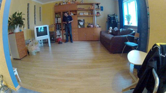 Тестим винт и двигатель на раме от детской машинки. :) смотреть онлайн