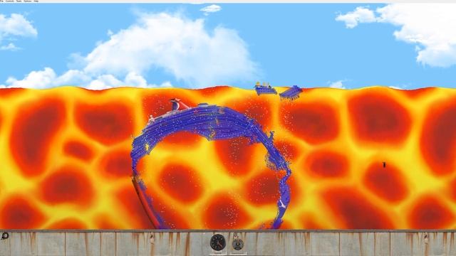 Throwing the Titanic into a LAVA TSUNAMI! - Floating Sandbox Gameplay смотреть онлайн