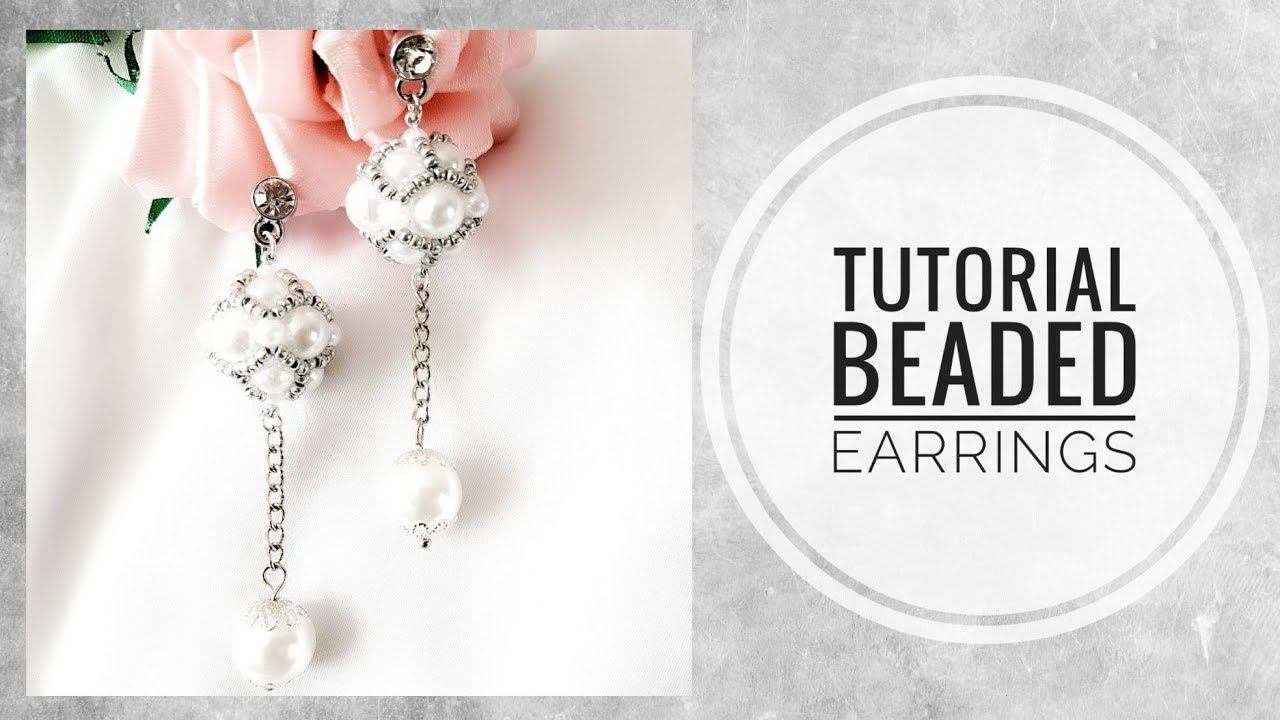 #МК - Серьги из жемчужных бусин и бисера смотреть онлайн