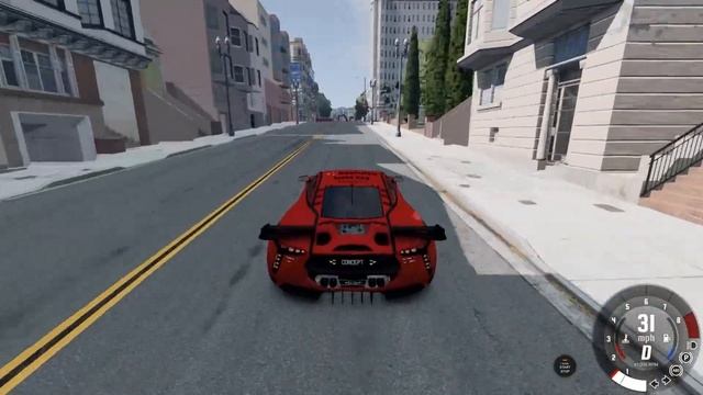 The Devil's own car came to the Golden States. BeamNG Drive!! смотреть онлайн