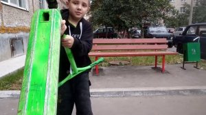 Как научиться 180 на самокате и скользить