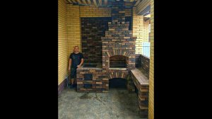 мангал и печь под казан из кирпича своими руками