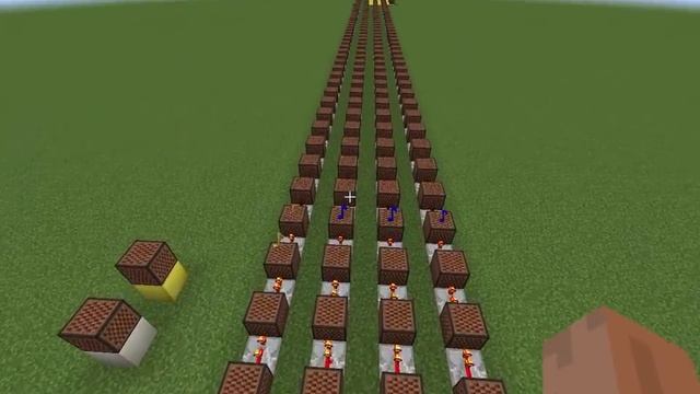 "Megalovania" undertale - на нотных блоках minecraft, 130 нотных блоков смотреть онлайн