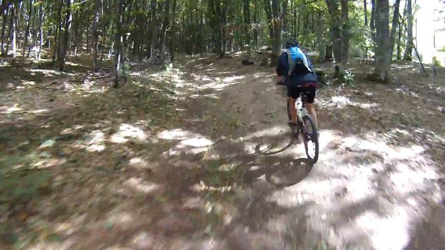 Спуск по ДХ трассе Лаванда в Крыму смотреть онлайн
