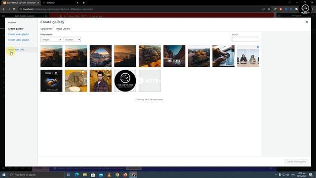 upload media files and How to create an image gallery in wordpress using elementor Urdu Tutorial смотреть онлайн