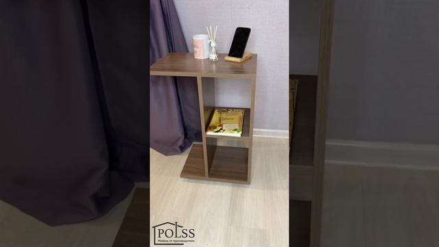 Приставной столик на колесиках. Цвет «Берёза Дана». Можно использовать и как прикроватную тумбу?? смотреть онлайн