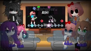 DDLC React To Monika Exe VS Sonic Exe FNF (1/?)