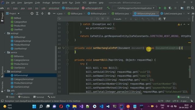 8. Cafe Management System - Generate Report API of Bill(Angular, Spring Boot - Java, MySQL Database смотреть онлайн