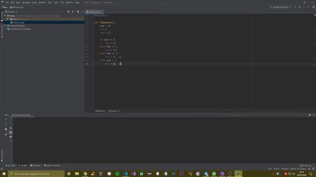 Creating Fibonacci Sequence algorithm - Python PyCharm - Tutorial #2 смотреть онлайн