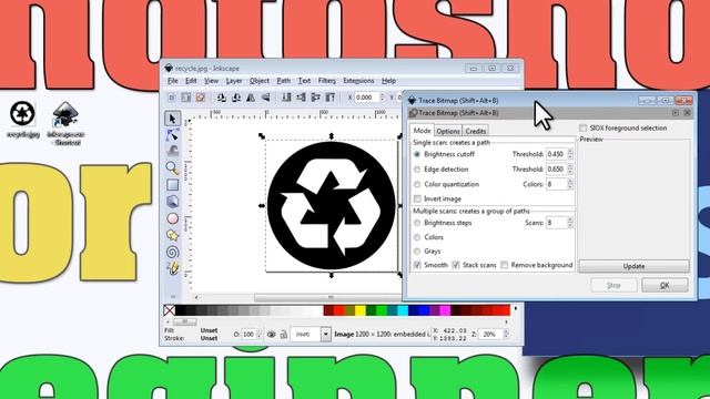 CONVERT .PNG / .JPG TO .EPS VECTOR - Photoshop for Beginners - Part 4 смотреть онлайн
