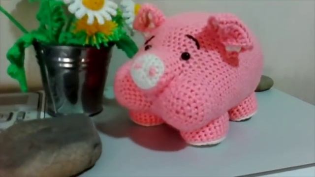 Вязать хрюшку, поросенка, свинью, кабана, игрушку. Вязаная игрушка. смотреть онлайн