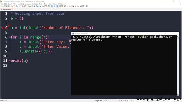 Getting Dictionary input from User in Python (Hindi) смотреть онлайн