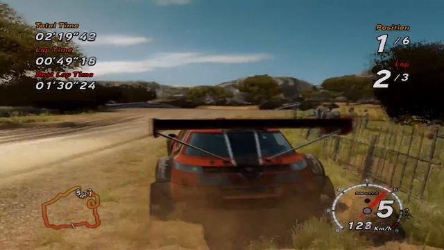 Sega Rally Revo Gameplay Quick Race (Safari 3-Safari Park) смотреть онлайн