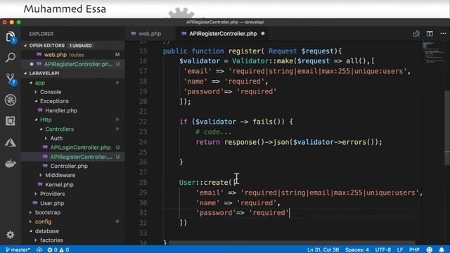 7 Laravel API with JWT and CRUD смотреть онлайн