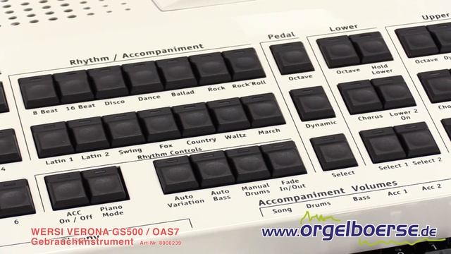 WERSI VERONA GS500 / OAS7 Art.-Nr. 8000239 смотреть онлайн