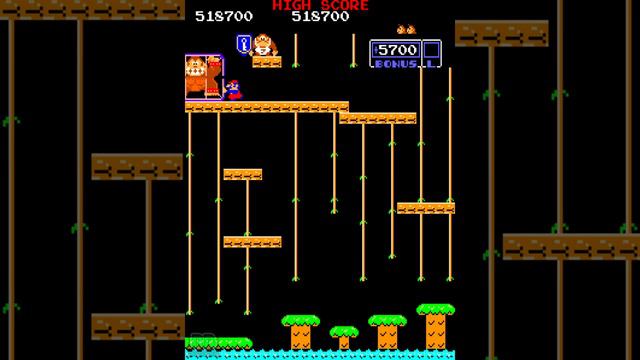 1982 [60fps] Donkey Kong Jr. 1040100pts