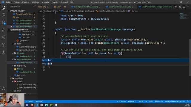 26 - Utilisation du composant Messenger dans un projet Symfony (1/2) смотреть онлайн