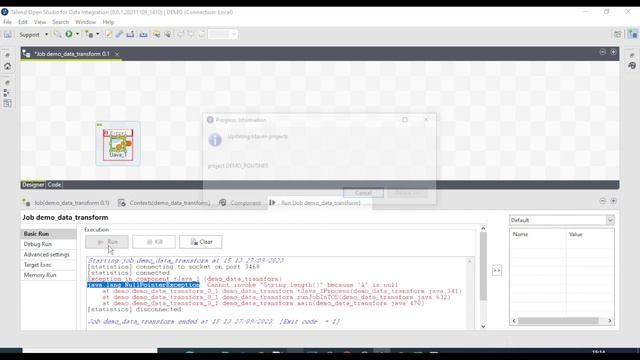 Talend tutorial : Solution to Null Pointer Exceptions смотреть онлайн