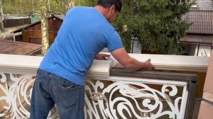 Ограждение балкона перилой