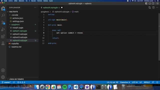 Coding in RPG (IBM i/AS400). Using SQL to look for object locks. смотреть онлайн