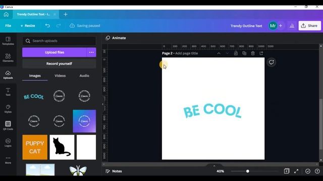 How to add Text Outline | Make text outline canva | text stroke canva tutorial смотреть онлайн