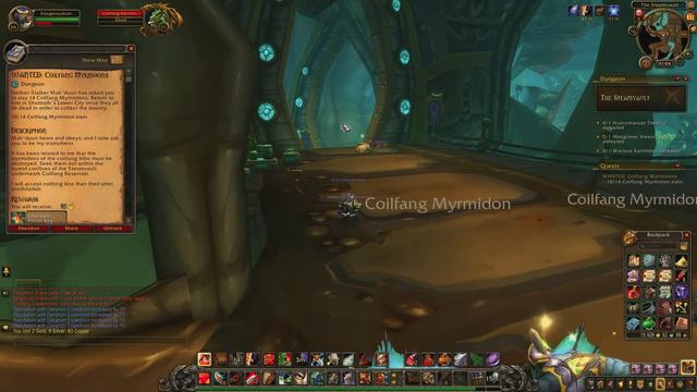 World of Warcraft: WANTED: Coilfang Myrmidons - Quest ID 11371 (Gameplay/Walkthrough) смотреть онлайн