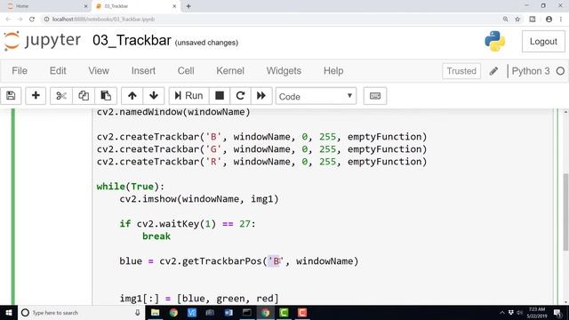 EP003 - Python OpenCV - Trackbar смотреть онлайн