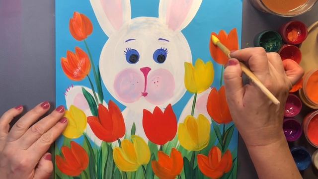 Как нарисовать ЗАЙКУ. Рисование для детей. смотреть онлайн