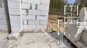 Стройка одноэтажного дома из газобетона с плоской крышей