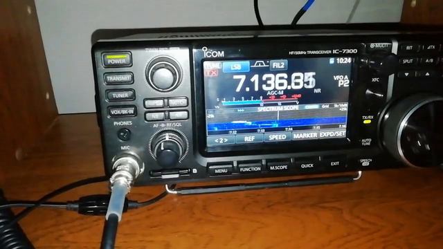 Трансивера Icom 7300 и маламут м2 на приём. смотреть онлайн