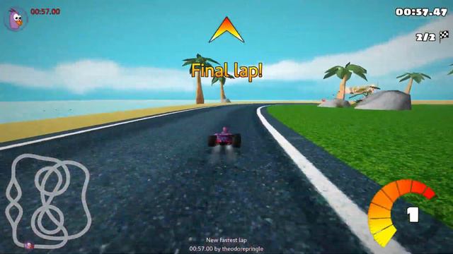 SuperTuxKart 1.0 - Volcan Island 1:52.183 смотреть онлайн