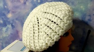 КРАСИВЫЙ БЕРЕТ ПЫШНЫМИ СТОЛБИКАМИ крючком. Подробное видео для начинающих.