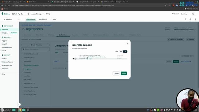 How to connect Dialogflow agent and a database | Mongodb | Python | with Code смотреть онлайн