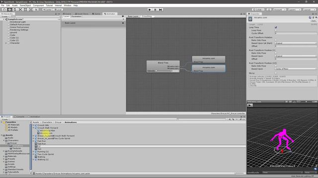 Unity Open World #25 - Sync Crouch Blendtree with Speed смотреть онлайн