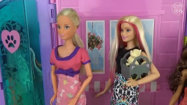 Мультик Барби и Челси едут к ветеринару Жизнь в доме мечты! Pet Care Center ♥ Barbie Original Toys