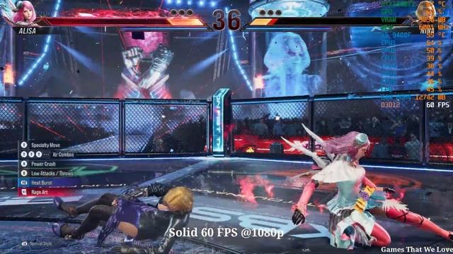 Tekken 8 FPS Test On GTX1660Ti/i5 9400F/32GB RAM DDR4 3000MHz