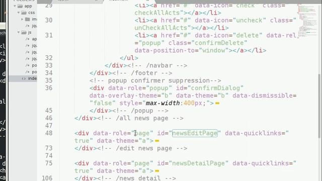 pouchdb couchdb sync -part4: gui building with jquery mobile смотреть онлайн
