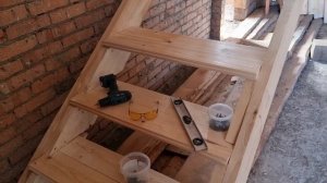 Деревянная лестница своими руками