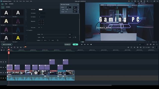 Cyberpunk Style Video Effects | High Tech Cyberpunk Texts for Gaming Video смотреть онлайн