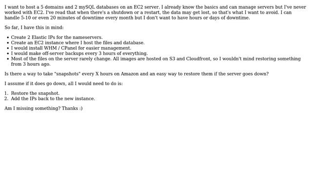 DevOps & SysAdmins: Does my EC2 environment idea make sense? смотреть онлайн