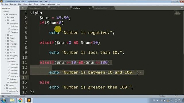 PHP PART-29 ELSEIF STATEMENT IN PHP смотреть онлайн